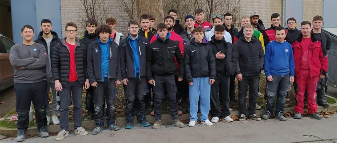 Klassenfoto Bau 10A
